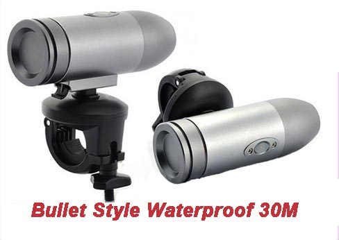 720P 30FPS Waterproof 30M HD DV Bullet Action Camera Sport Helmet Camcorder